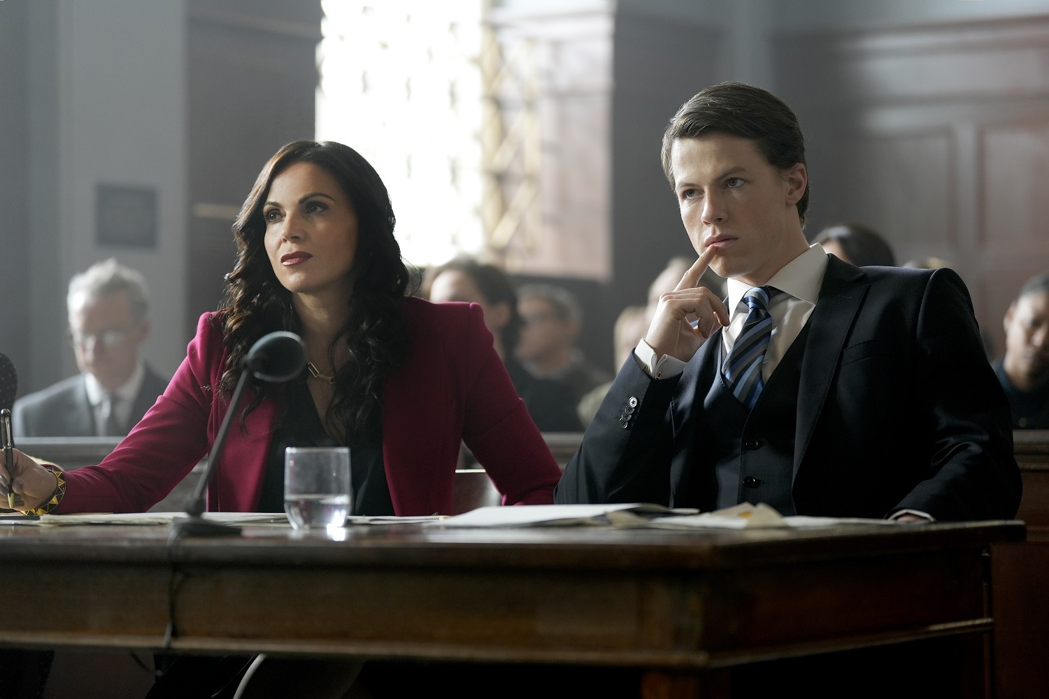 Lana Parrilla and Milo Callaghan in a new TV adaptation of John Grisham